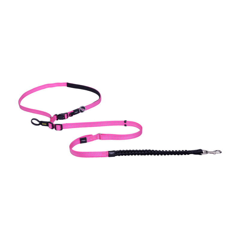 Rogz Specialty Handsfree Medium Dog Lead Pink-Habitat Pet Supplies
