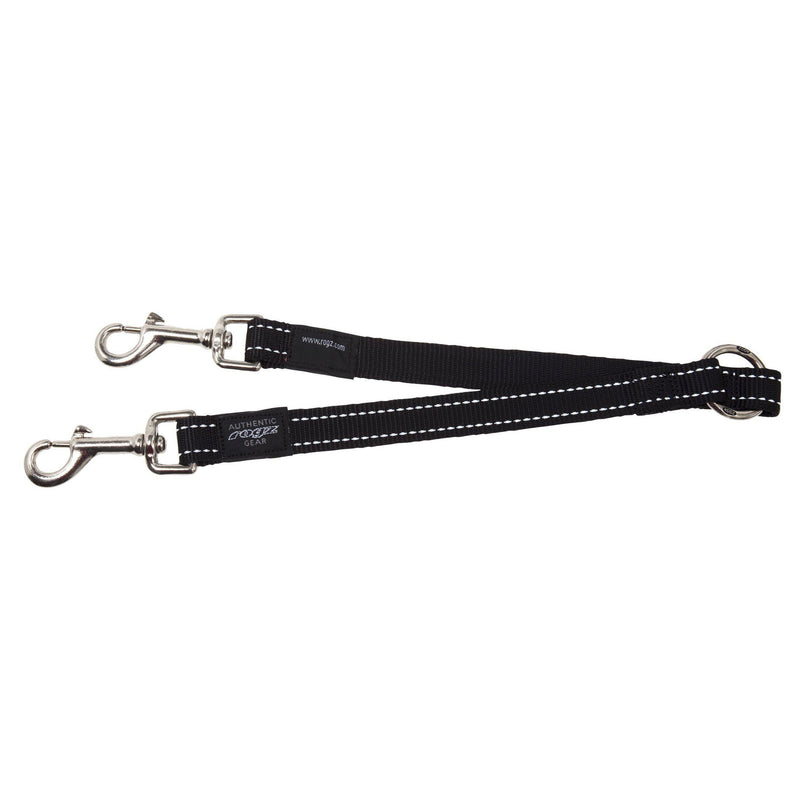Rogz Specialty Large Dog Lead Splitter Black-Habitat Pet Supplies