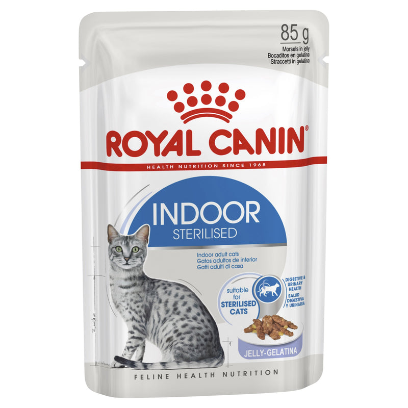 Royal Canin Cat Indoor with Jelly Wet Food Pouch 85g^^^-Habitat Pet Supplies