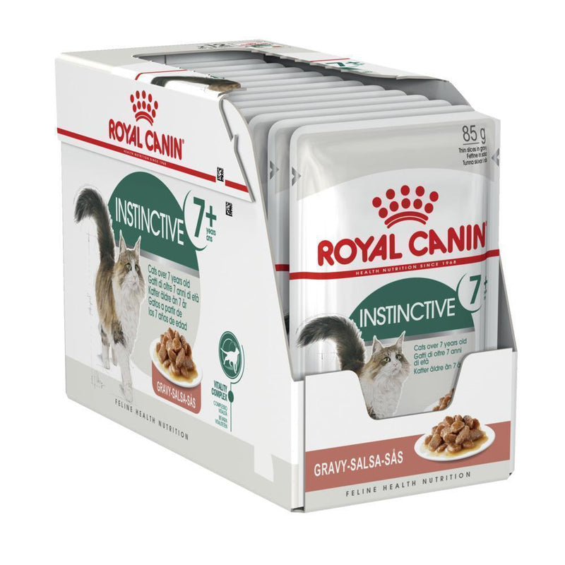 Royal Canin Cat Instinctive 7+ with Gravy Wet Food Pouches 85g x 12^^^-Habitat Pet Supplies