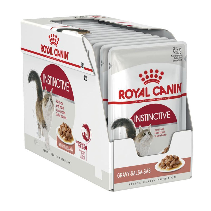 Royal Canin Cat Instinctive with Gravy Adult Wet Food Pouches 85g x 12-Habitat Pet Supplies