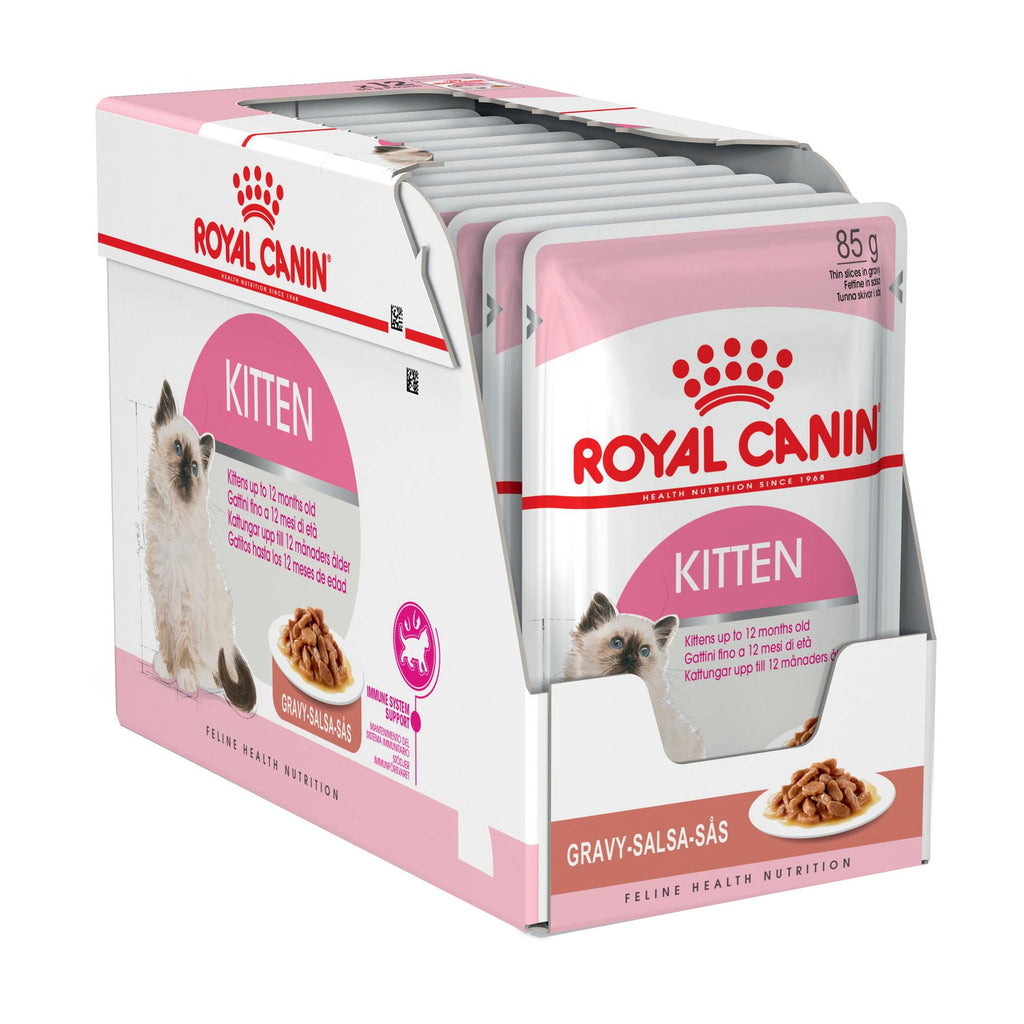 Royal Canin Cat Kitten Instinctive with Gravy Wet Food Pouches 85g x 12^^^-Habitat Pet Supplies