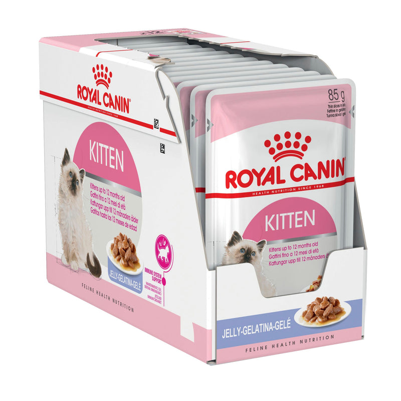 Royal Canin Cat Kitten Instinctive with Jelly Wet Food Pouches 85g x 12-Habitat Pet Supplies