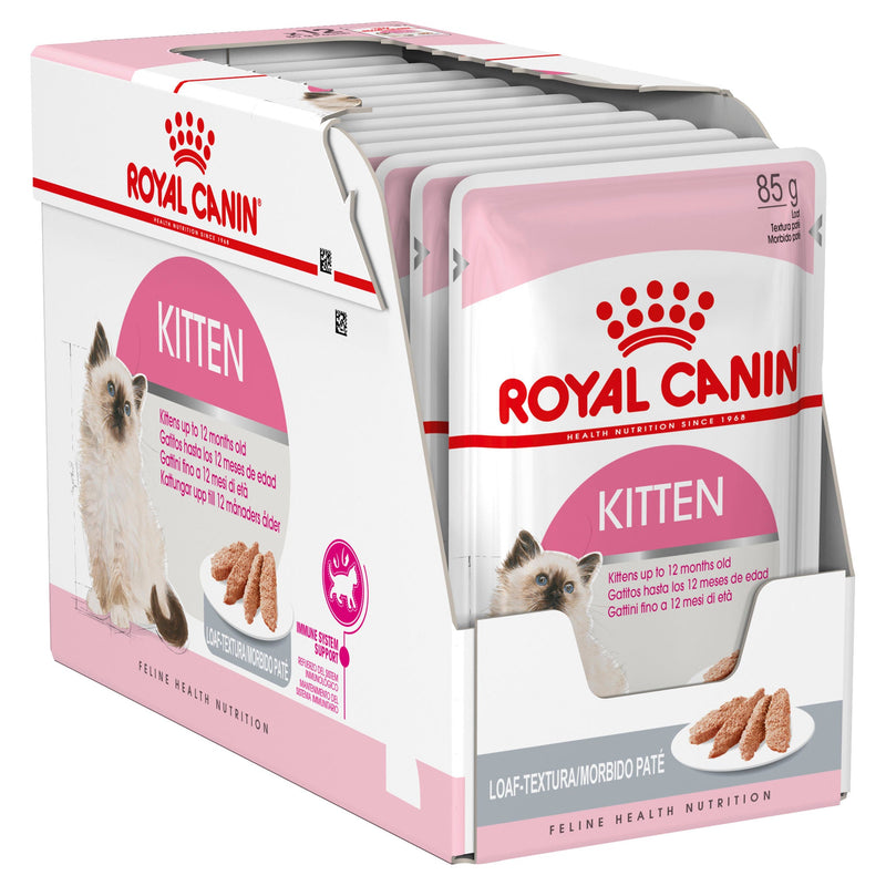 Royal Canin Cat Kitten Instinctive with Loaf Wet Food Pouches 85g x 12-Habitat Pet Supplies
