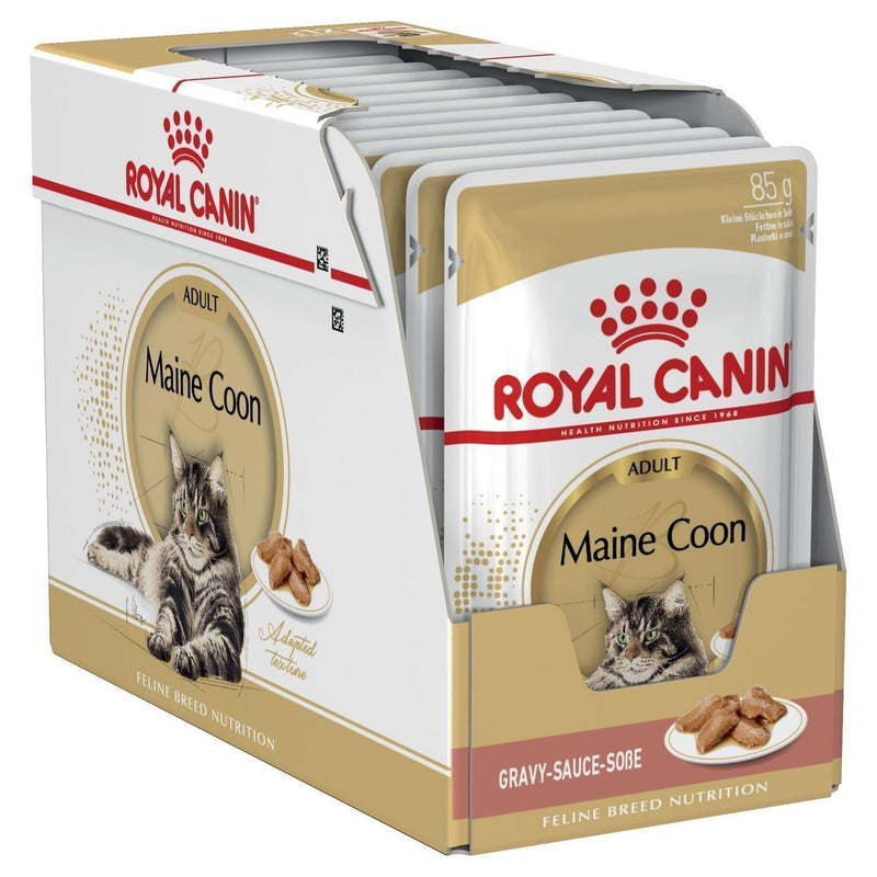 Royal Canin Cat Maine Coon Adult Wet Food Pouches 85g x 12-Habitat Pet Supplies