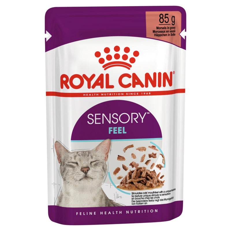 Royal Canin Cat Sensory Feel Gravy Adult Wet Food Pouch 85g-Habitat Pet Supplies