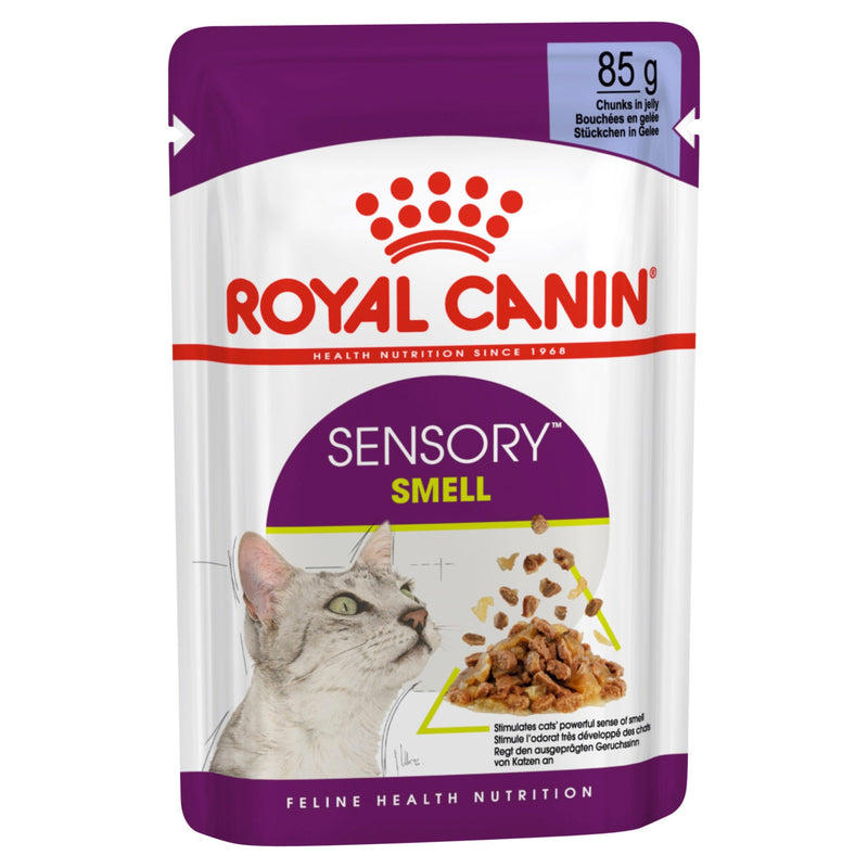 Royal Canin Cat Sensory Smell Jelly Adult Wet Food Pouches 85g x 12