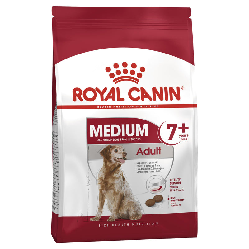 Royal Canin Dog Medium Adult 7+ Dry Food 15kg-Habitat Pet Supplies