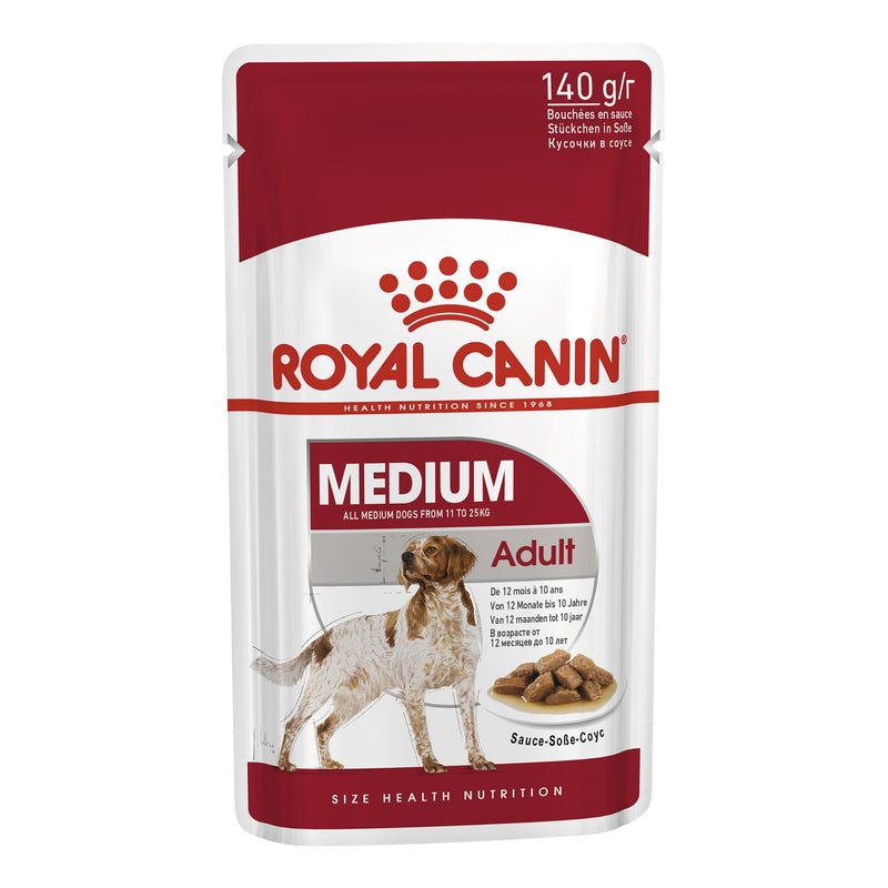 Royal Canin Dog Medium Adult Wet Food Pouch 140g-Habitat Pet Supplies