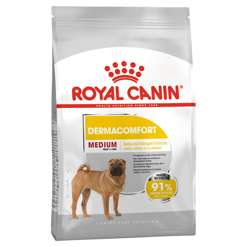 Royal Canin Dog Medium Dermacomfort Adult Dry Food 12kg-Habitat Pet Supplies