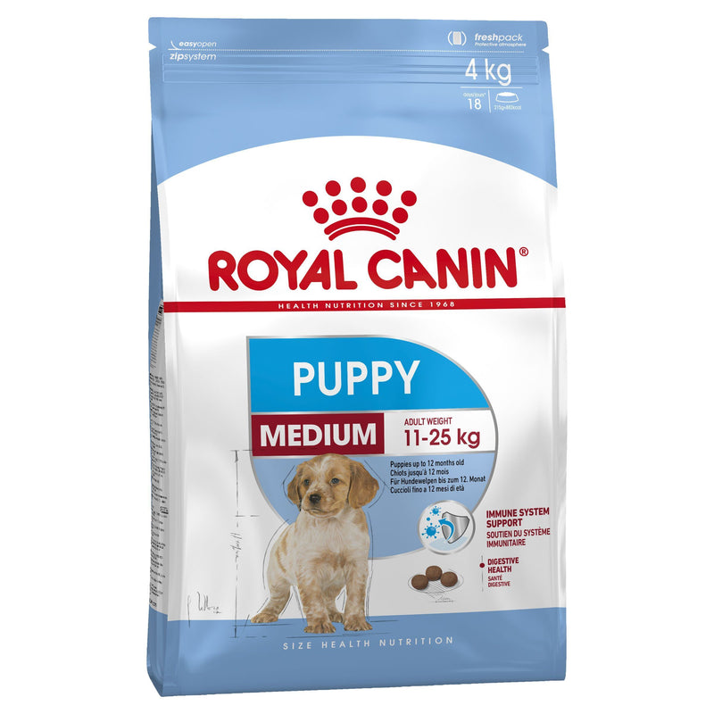 Royal Canin Dog Medium Puppy Dry Food 4kg-Habitat Pet Supplies