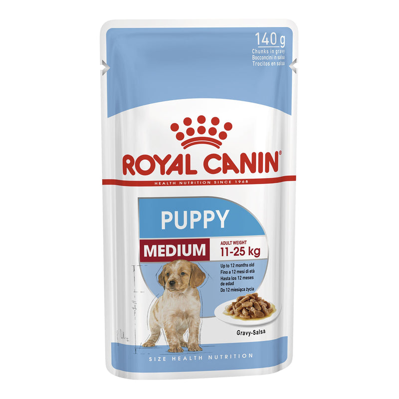 Royal Canin Dog Medium Puppy Wet Food Pouch 140g-Habitat Pet Supplies