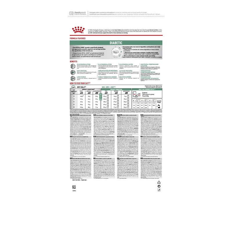 Royal Canin Veterinary Diet Cat Diabetic Dry Food 1.5kg
