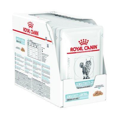 Royal Canin Veterinary Diet Cat Sensitivity Control Wet Food Pouches 85g x 12-Habitat Pet Supplies