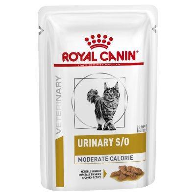 Royal Canin Veterinary Diet Cat Urinary S/O Moderate Calorie Wet Food Pouches 85g x 12-Habitat Pet Supplies