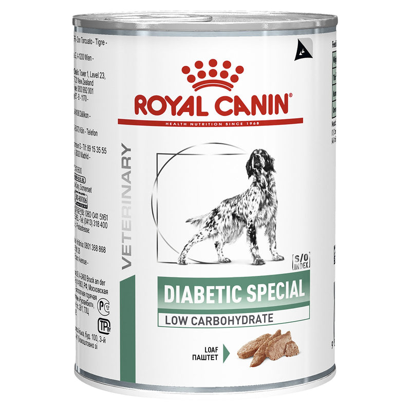 Royal Canin Veterinary Diet Dog Diabetic Wet Food 410g x 12-Habitat Pet Supplies