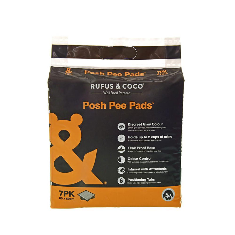 Rufus & Coco Posh Pee Pads 7 Pack-Habitat Pet Supplies