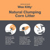 Rufus & Coco Wee Kitty Corn Clumping Cat Litter 2kg