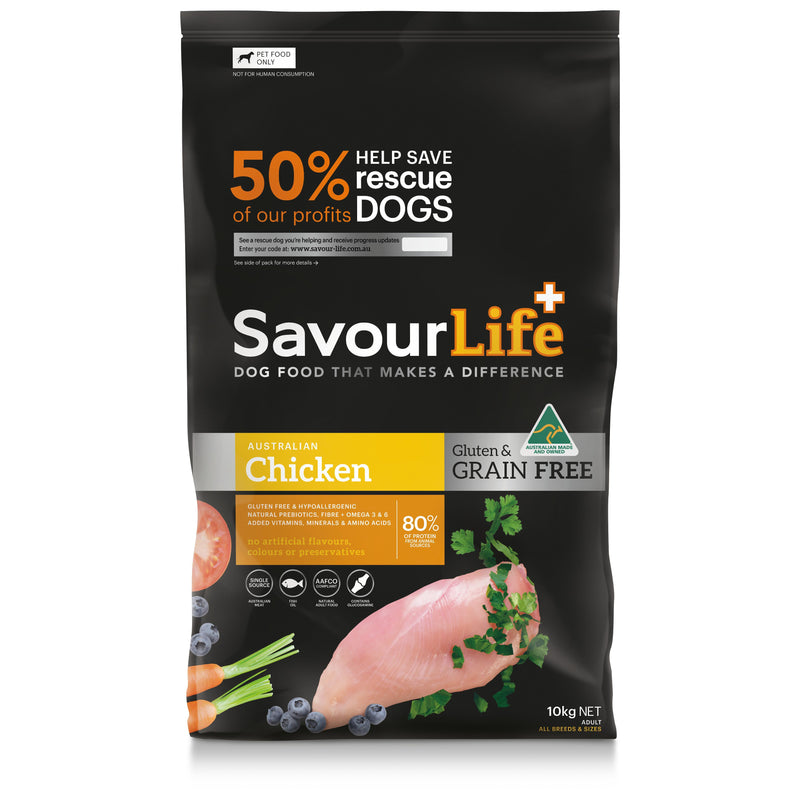 SavourLife Grain Free Dry Dog Food Chicken 10kg-Habitat Pet Supplies