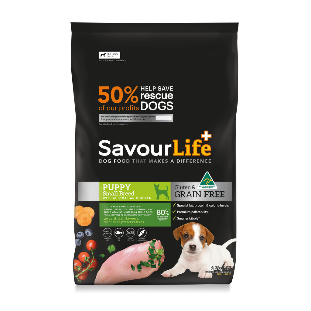 SavourLife Grain Free Dry Dog Food Chicken Puppy for Small Breed 2.5kg-Habitat Pet Supplies