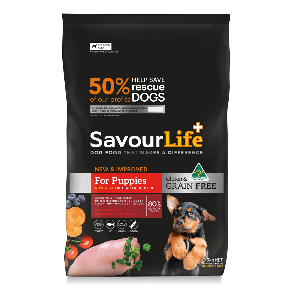 SavourLife Grain Free Dry Dog Food Chicken for Puppies 2.5kg-Habitat Pet Supplies