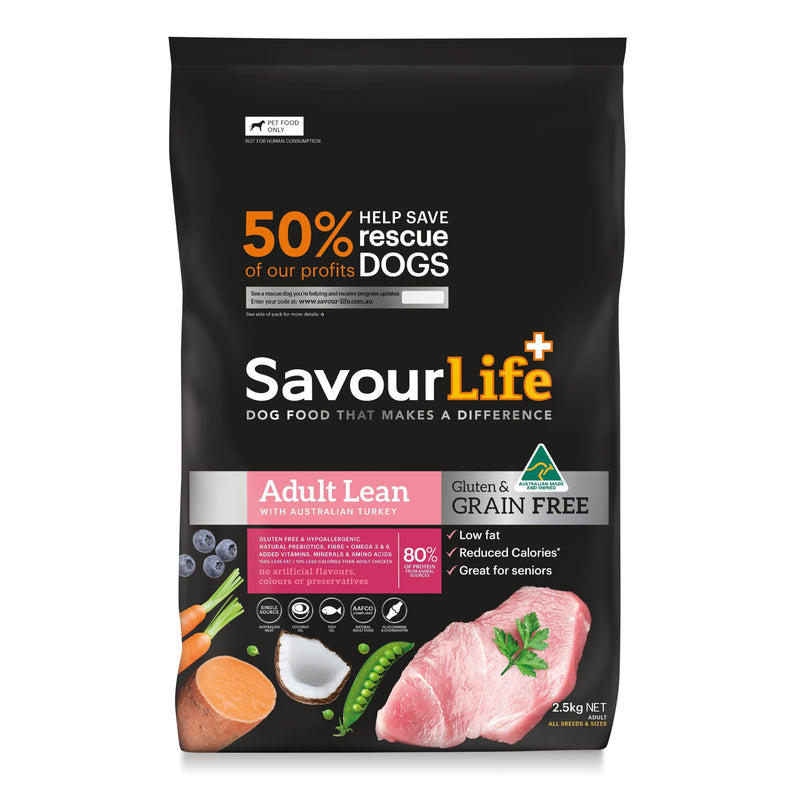 SavourLife Grain Free Dry Dog Food Lean Turkey 2.5kg-Habitat Pet Supplies