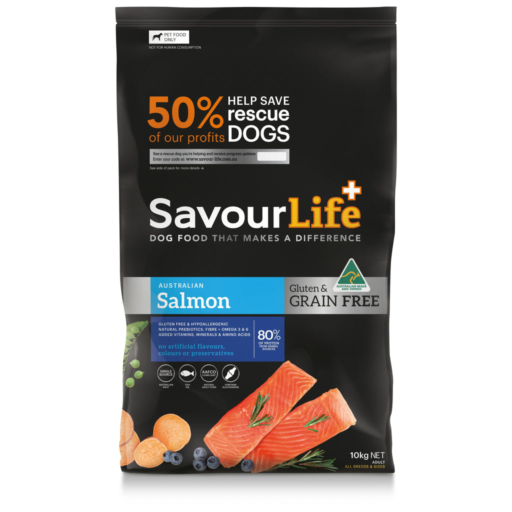 SavourLife Grain Free Dry Dog Food Salmon 10kg-Habitat Pet Supplies