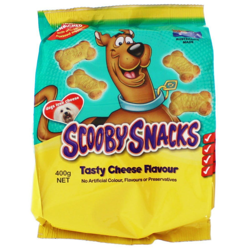 Scooby Snacks Cheese Dog Biscuits 400g-Habitat Pet Supplies