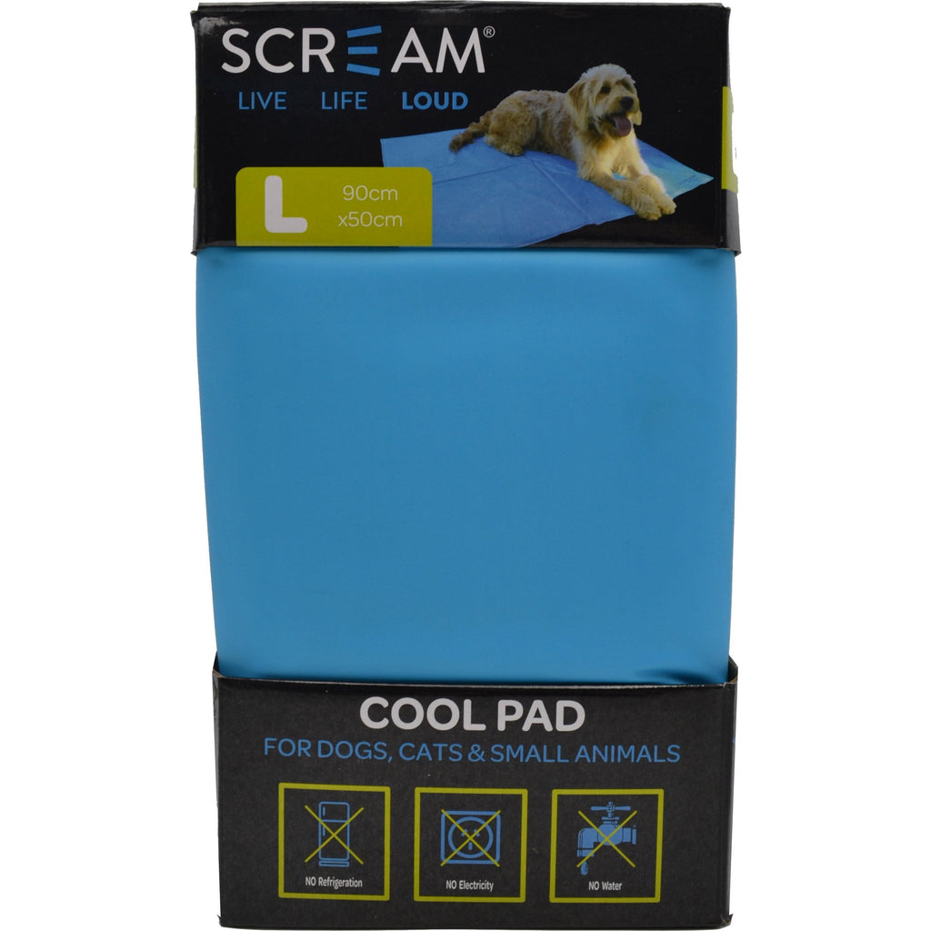 Scream Cool Pad Blue Large-Habitat Pet Supplies