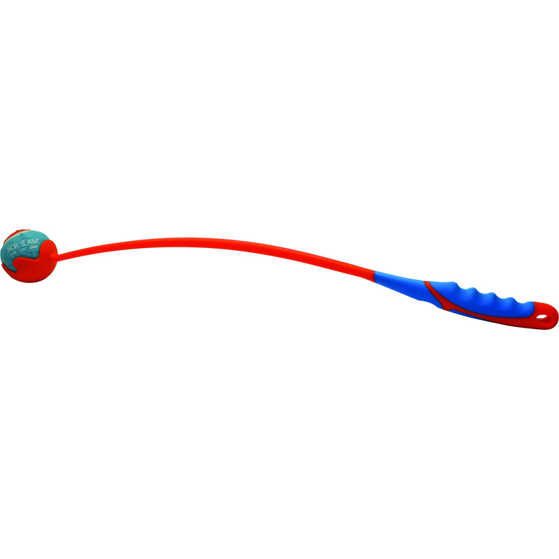 Scream Deluxe Ball Launcher Medium Blue and Orange Dog Toy
