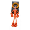 Scream Rope Man Orange Dog Toy-Habitat Pet Supplies