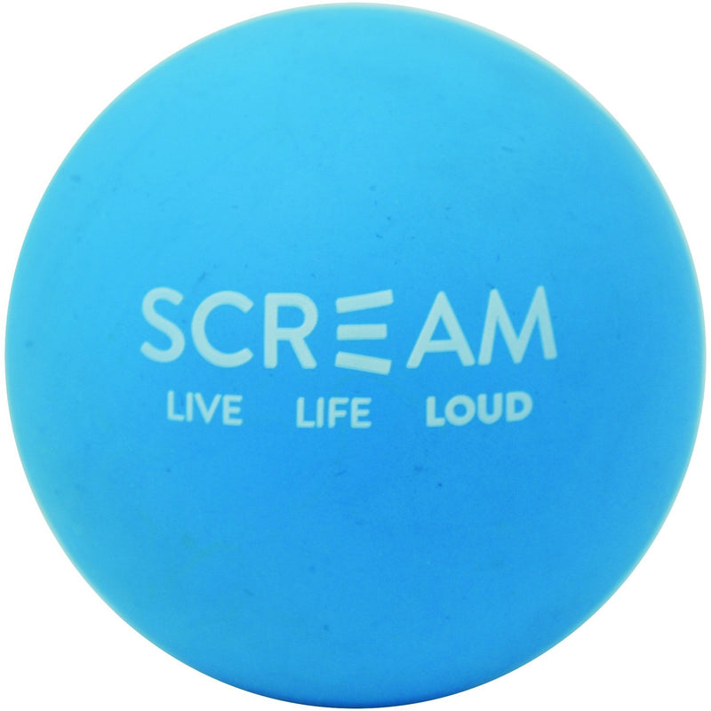 Scream Rubber Ball Blue Dog Toy