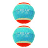 Scream Tennis Balls Medium Blue and Orange Dog Toy 2 Pack