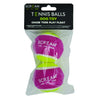 Scream Tennis Balls Medium Pink and Green Dog Toy 2 Pack