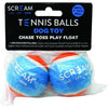 Scream Tennis Balls Small Blue and Orange Dog Toy 2 Pack-Habitat Pet Supplies