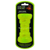 Scream Xtreme Treat Bone Medium/Large Green Dog Toy-Habitat Pet Supplies