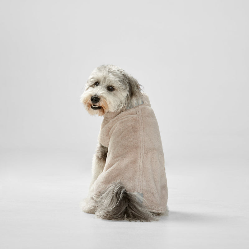 Snooza Dog Apparel Faux Fur Jacket Latte Extra Large