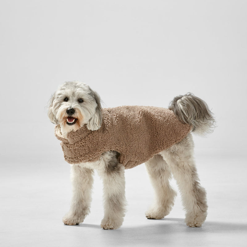 Snooza Dog Apparel Reversible Jacket Teddy Fawn Small