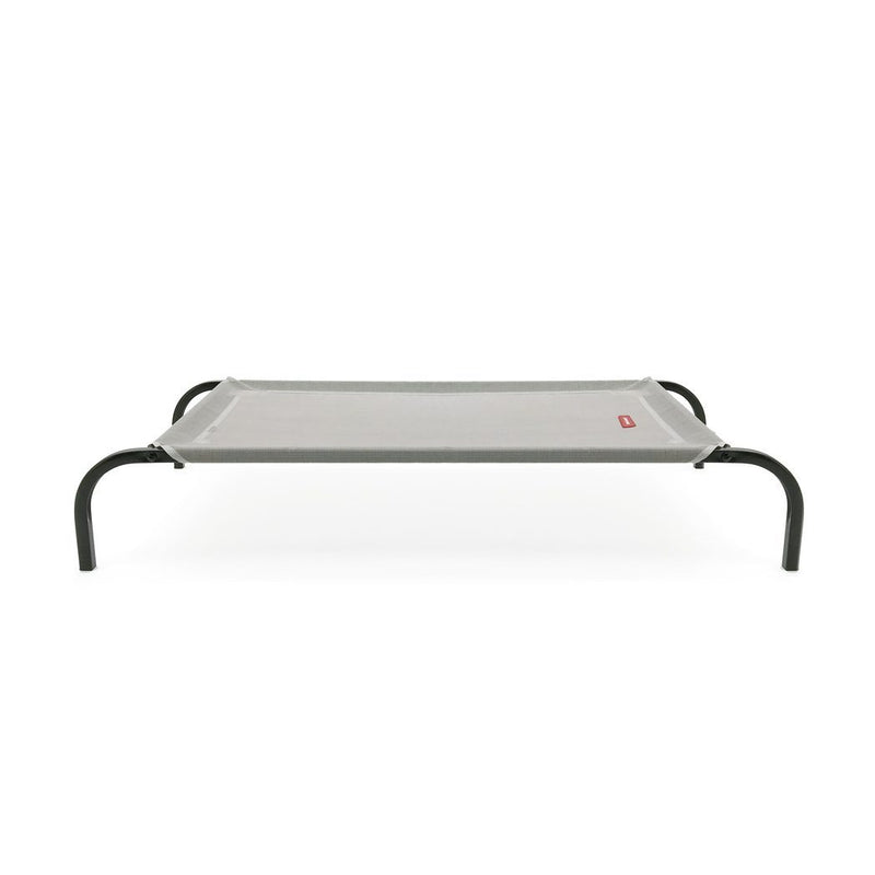 Snooza Flea-Free Grey and Black Flat Packed Raised Dog Bed Extra Large-Habitat Pet Supplies