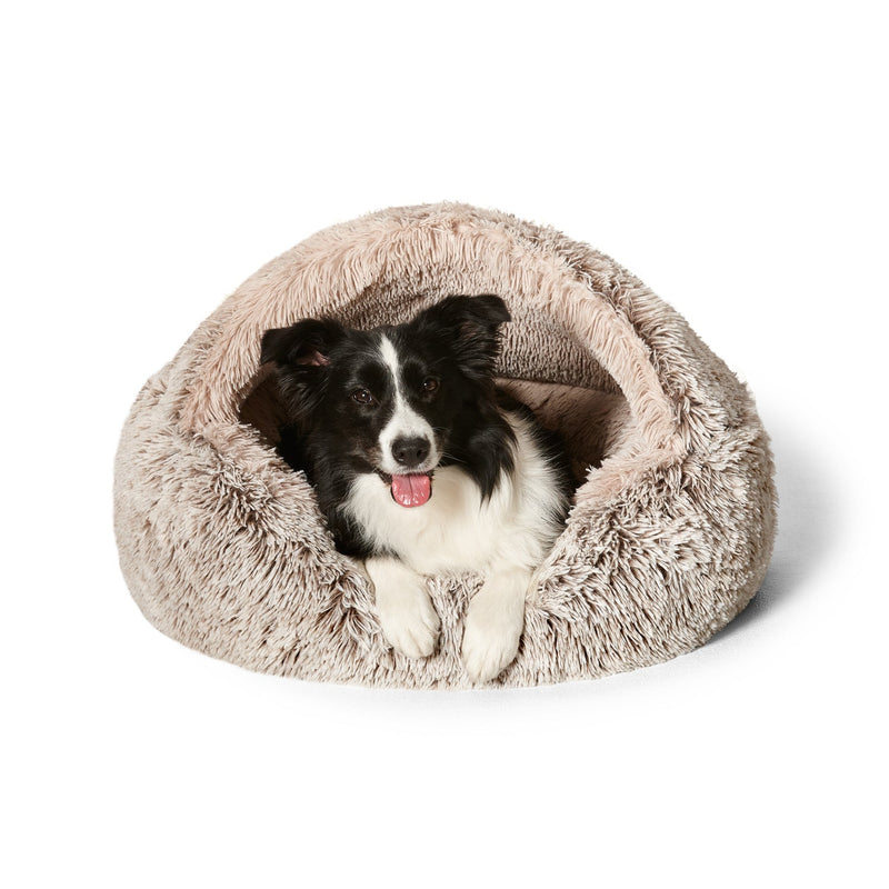 Snooza Hooded Cuddler Soothing and Calming Mink Dog Bed Medium