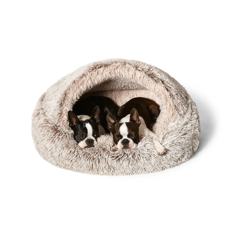 Snooza Hooded Cuddler Soothing and Calming Mink Dog Bed Medium