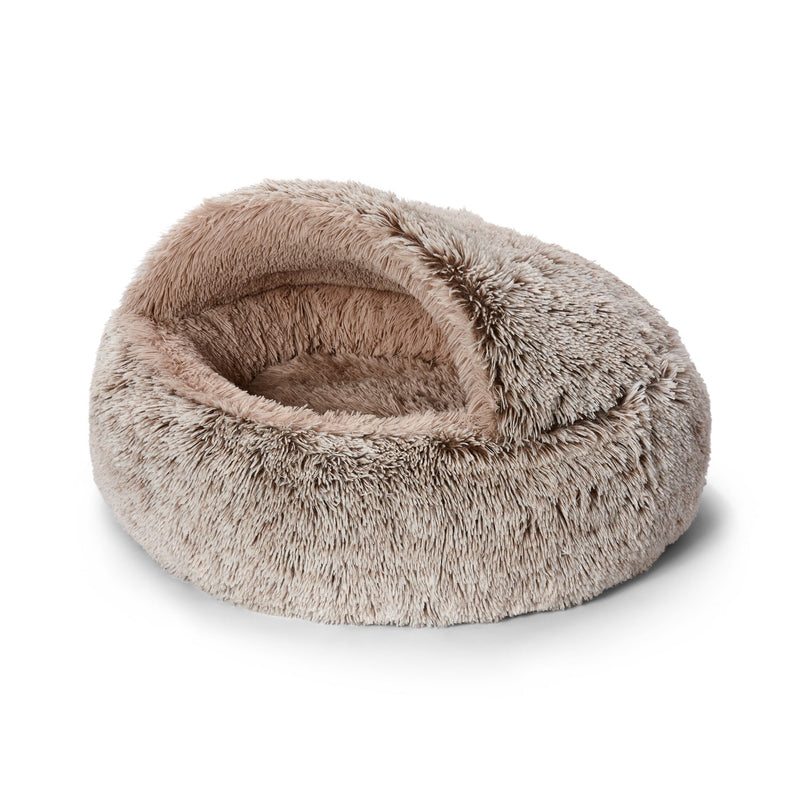 Snooza Hooded Cuddler Soothing and Calming Mink Dog and Cat Bed Small-Habitat Pet Supplies
