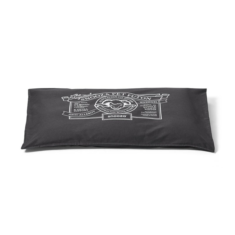 Snooza Organic Pet Futon Charcoal Dog Bed Original ^._.^