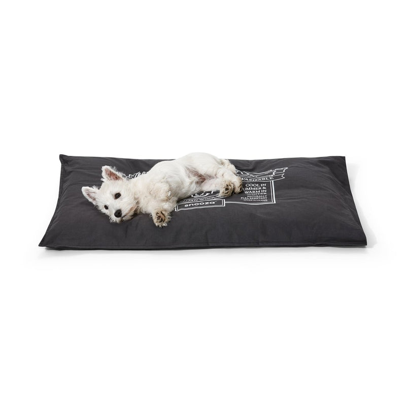 Snooza Organic Pet Futon Charcoal Dog Bed Original-Habitat Pet Supplies