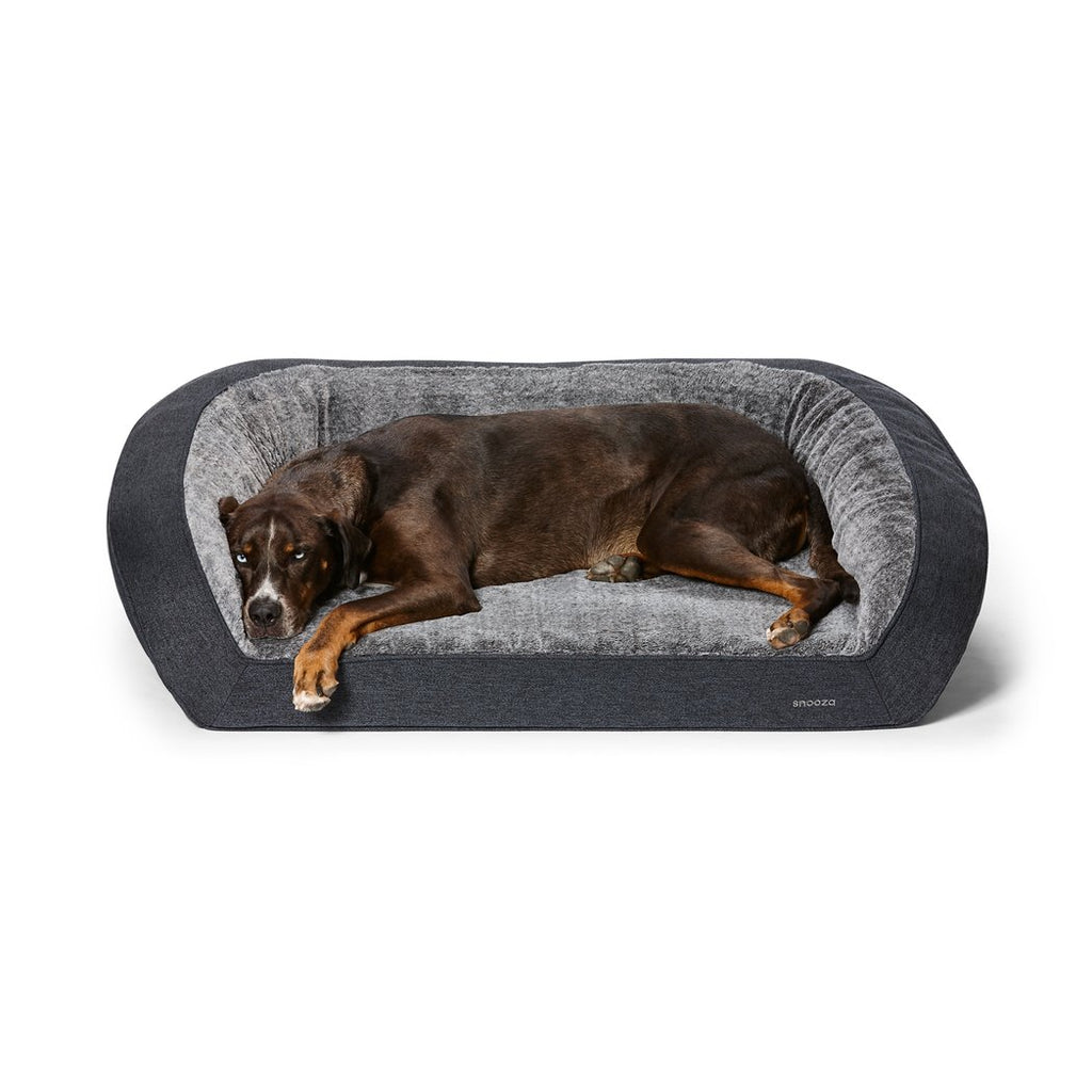 Snooza Ortho Sofa Chinchilla Dog Bed Large-Habitat Pet Supplies