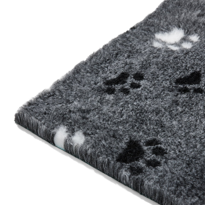 Snooza Stay Dry Mat Grey Paws Dog Bed Large