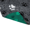 Snooza Stay Dry Mat Grey Paws Dog Bed Large