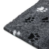 Snooza Stay Dry Mat Grey Paws Dog Bed Medium