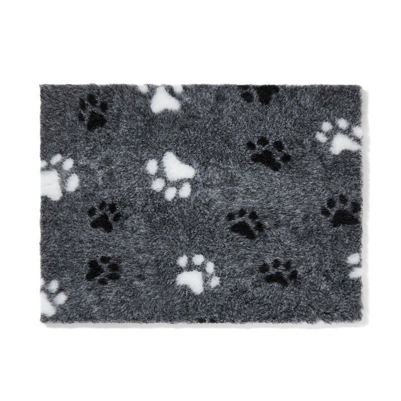 Snooza Stay Dry Mat Grey Paws Dog Bed Medium