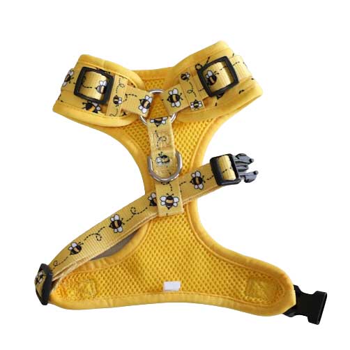 Soapy Moose Busy Bees Adjustable Cat Harness Extra Small